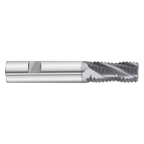 Fullerton Tool 39604 | 1/2" Diameter x 1/2" Shank x 1" LOC x 3" OAL 4 Flute TiAlN Solid Carbide Radius End Mill