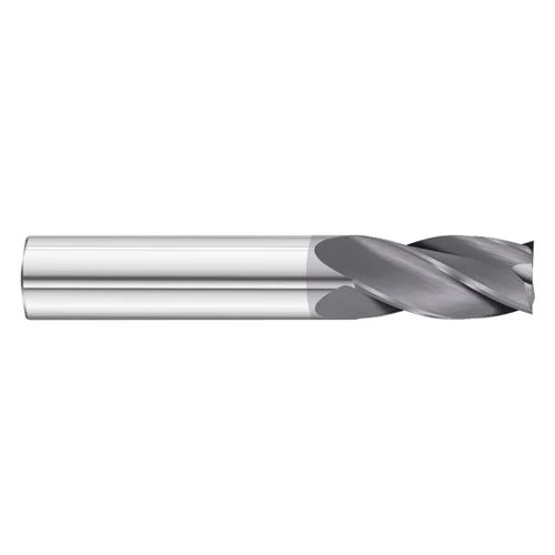 Fullerton Tool 92204 | 2.50mm Diameter x 3.00mm Shank x 12.00mm LOC x 38.00mm OAL 4 Flute TiAlN Solid Carbide Square End Mill