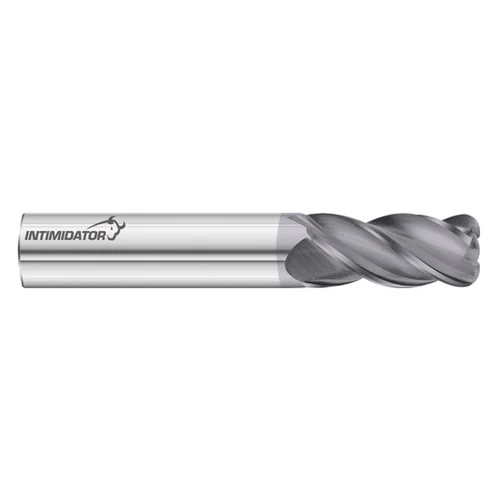 Fullerton Tool 93810 | 4.00mm Diameter x 4.00mm Shank x 14.00mm LOC x 50.00mm OAL 4 Flute FC18 Solid Carbide Radius End Mill
