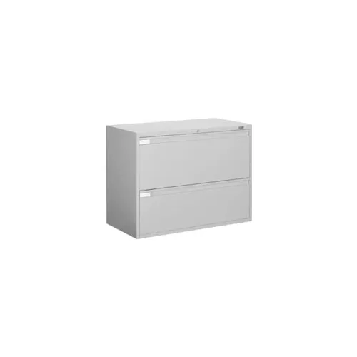 Global Furniture 9300 Series 42"W 2 Drawer Binder Lateral File Cabinet, Gray