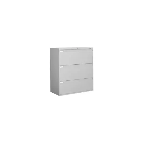Global Furniture 9300 Series 42"W 3 Drawer Binder Lateral File Cabinet, Gray