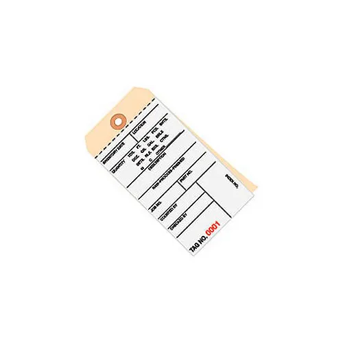 Global Industrial™ 2 Part Carbonless Inv. Tag 1500-1999, Pre Wired#8 6-1/4"L x 3-1/8"W, 500/Pk