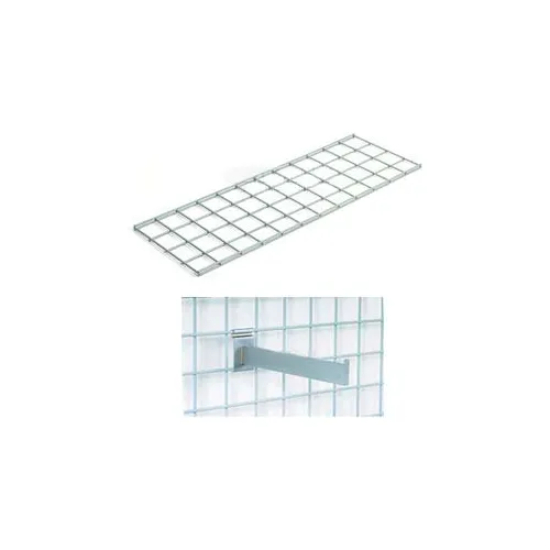 Global Industrial™ 48"X12" Wire Shelves With Brackets Package Of 2