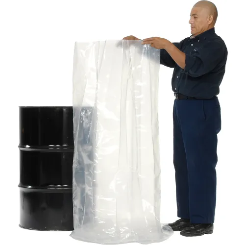 Global Industrial™ 55 Gallon Drum Liner 4 Mil 38 x 53 - Pkg Qty 100