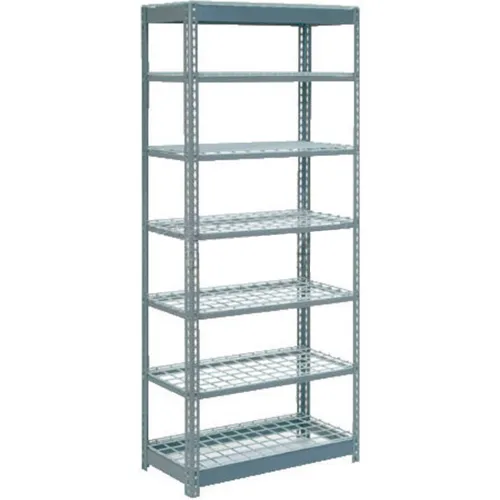 Global Industrial 6 Shelf, Commercial Duty Boltless Shelving, Starter, 36"W x 24"D x 72"H, No Deck