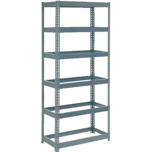 Global Industrial 6 Shelf, Heavy Duty Boltless Shelving, Starter, 36"W x 18"D x 72"H, No Deck