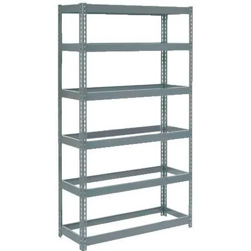 Global Industrial 6 Shelf, Heavy Duty Boltless Shelving, Starter, 48"W x 24"D x 72"H, No Deck
