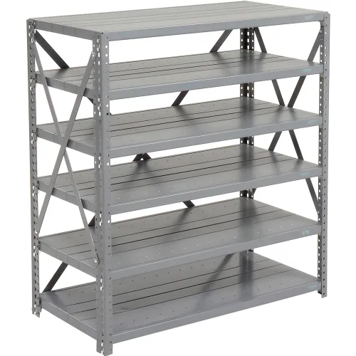 Global Industrial™ 6 Shelf, Open Steel Shelving, 36"W x 12"D x 39"H, Starter, 20 GA, Gray