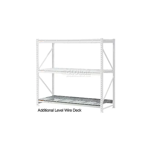 Global Industrial™ Additional Shelf, Extra Heavy Duty Rack, Wire Deck, 96"W x 48"D, Gray