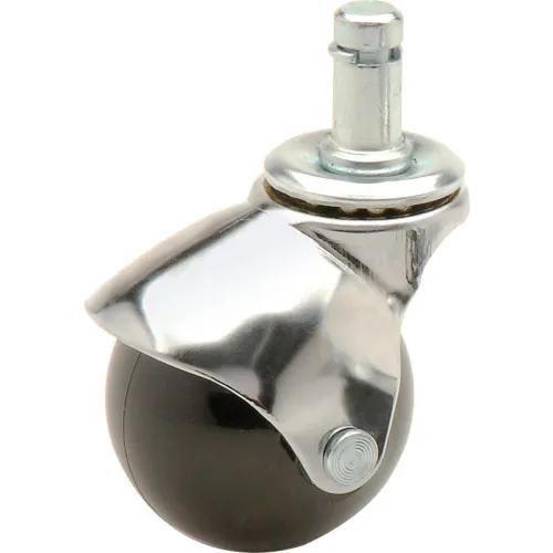 Global Industrial™ Ball Series Chair Casters with Plastic Wheels, Stem Type E - (Package of 5)