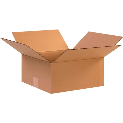 Global Industrial™ Cardboard Corrugated Boxes, 12-1/2"L x 12-1/2"W x 6"H, Kraft - Pkg Qty 25