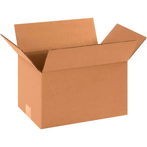 Global Industrial™ Cardboard Corrugated Boxes, 12"L x 8"W x 7"H, Kraft - Pkg Qty 25