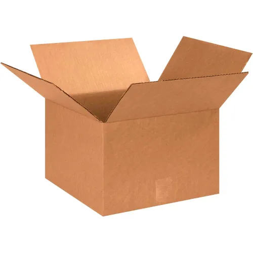Global Industrial™ Cardboard Corrugated Boxes, 13"L x 13"W x 9"H, Kraft - Pkg Qty 25