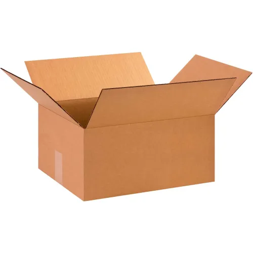 Global Industrial™ Cardboard Corrugated Boxes, 15"L x 13"W x 7"H, Kraft - Pkg Qty 25
