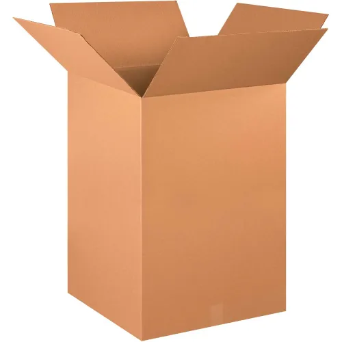 Global Industrial™ Cardboard Corrugated Boxes, 20"L x 20"W x 30"H, Kraft - Pkg Qty 10