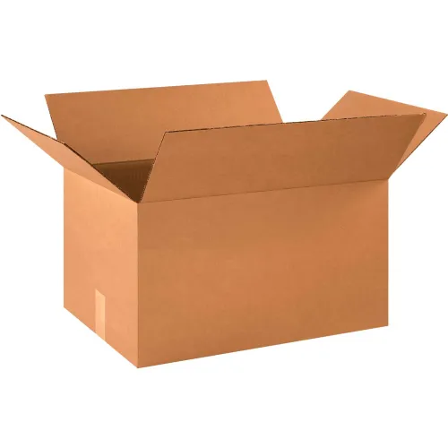 Global Industrial™ Cardboard Corrugated Boxes, 21"L x 14"W x 10"H, Kraft - Pkg Qty 20