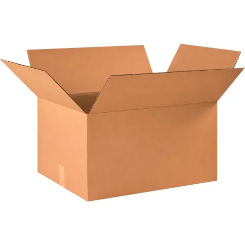 Global Industrial™ Cardboard Corrugated Boxes, 22"L x 17"W x 12"H, Kraft - Pkg Qty 10