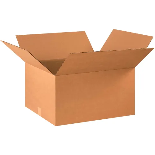 Global Industrial™ Cardboard Corrugated Boxes, 22"L x 18"W x 12"H, Kraft - Pkg Qty 15