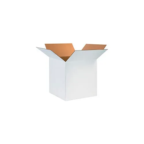 Global Industrial™ Cardboard Corrugated Boxes, 24"L x 24"W x 24"H, White - Pkg Qty 10