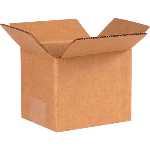 Global Industrial™ Cardboard Corrugated Boxes, 5"L x 4"W x 4"H, Kraft - Pkg Qty 25