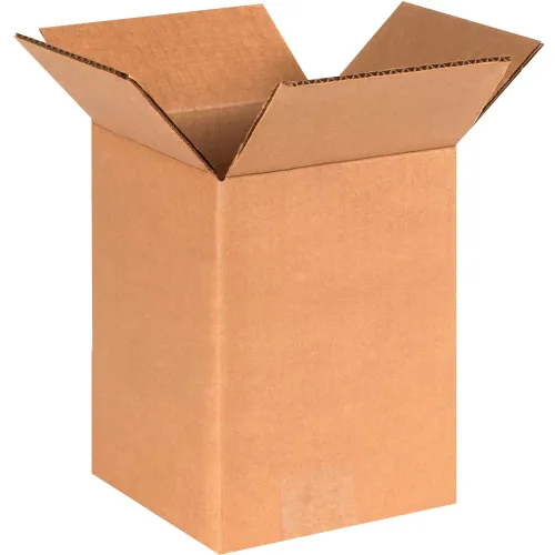 Global Industrial™ Cardboard Corrugated Boxes, 6"L x 6"W x 8"H, Kraft - Pkg Qty 25