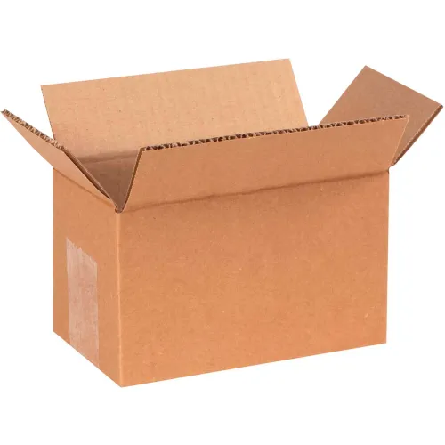 Global Industrial™ Cardboard Corrugated Boxes, 7"L x 4"W x 4"H, Kraft - Pkg Qty 25