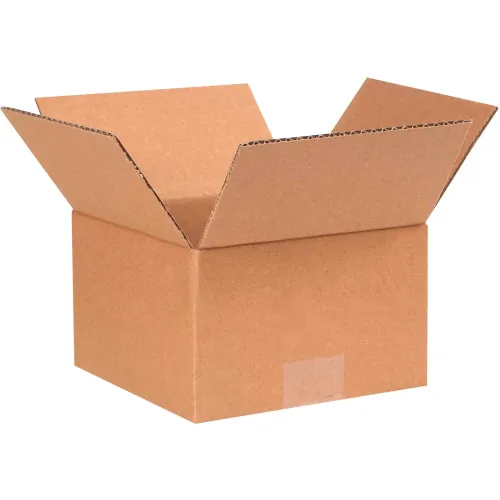 Global Industrial™ Cardboard Corrugated Boxes, 7"L x 7"W x 4"H, Kraft - Pkg Qty 25