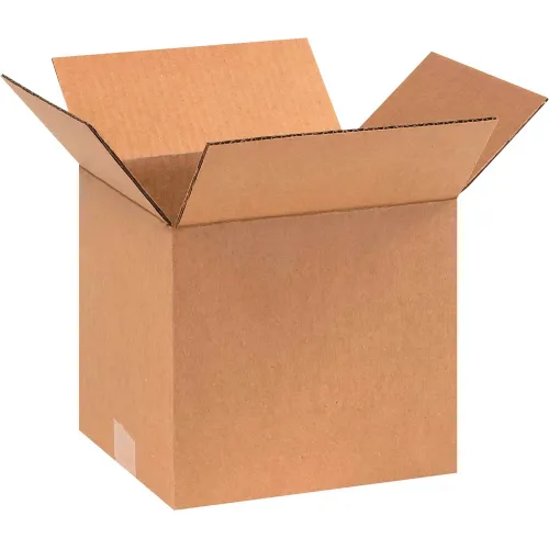 Global Industrial™ Cardboard Corrugated Boxes, 9"L x 8"W x 8"H, Kraft - Pkg Qty 25