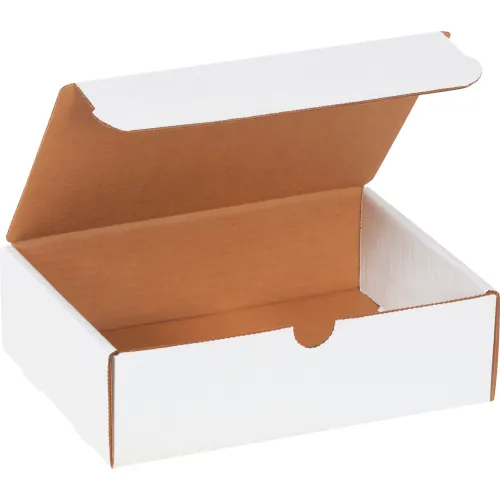 Global Industrial™ Corrugated Literature Mailers, 9"L x 6-1/2"W x 2-3/4"H, White - Pkg Qty 50