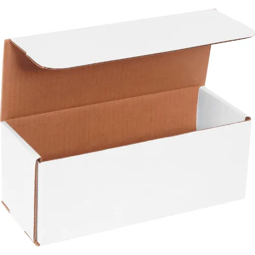 Global Industrial™ Corrugated Mailers, 10"L x 4"W x 4"H, White - Pkg Qty 50