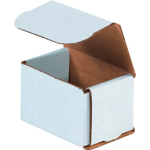 Global Industrial™ Corrugated Mailers, 3"L x 3"W x 2"H, White - Pkg Qty 50