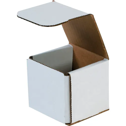 Global Industrial™ Corrugated Mailers, 3"L x 3"W x 3"H, White - Pkg Qty 50