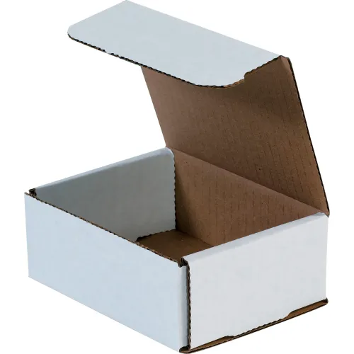 Global Industrial™ Corrugated Mailers, 5"L x 4"W x 2"H, White - Pkg Qty 50
