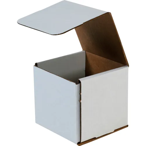 Global Industrial™ Corrugated Mailers, 5"L x 5"W x 5"H, White - Pkg Qty 50