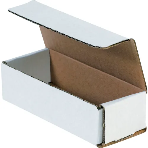 Global Industrial™ Corrugated Mailers, 6-1/2"L x 2-1/2"W x 1-3/4"H, White - Pkg Qty 50