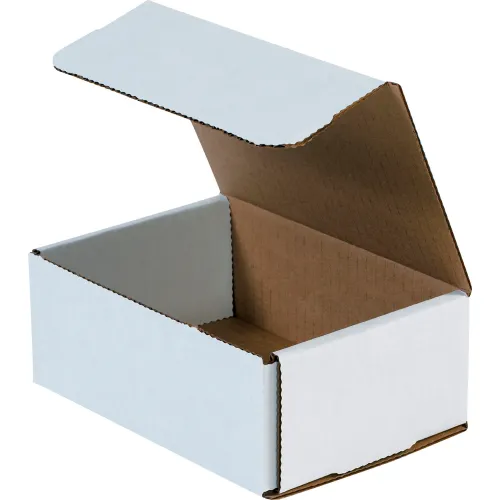 Global Industrial™ Corrugated Mailers, 6-1/2"L x 4-1/2"W x 2-1/2"H, White - Pkg Qty 50