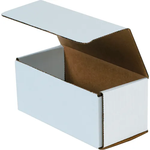 Global Industrial™ Corrugated Mailers, 7-1/2"L x 3-1/2"W x 3-1/4"H, White - Pkg Qty 50