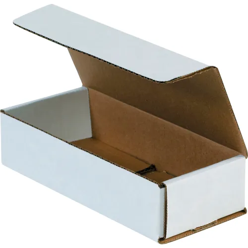 Global Industrial™ Corrugated Mailers, 7-1/2"L x 3-1/4"W x 1-3/4"H, White - Pkg Qty 50