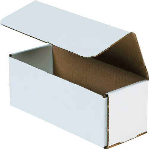Global Industrial™ Corrugated Mailers, 8"L x 3"W x 3"H, White - Pkg Qty 50