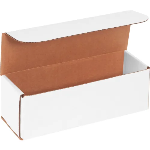 Global Industrial™ Corrugated Mailers, 9"L x 3"W x 3"H, White - Pkg Qty 50