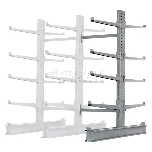 Global Industrial™ Double Sided Cantilever Rack Add-On, 2" Lip, 48"Wx65"Dx96"H - 2000 Series