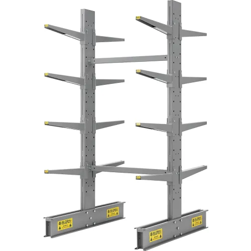 Global Industrial™ Double Sided Cantilever Rack Starter, 48"Wx54"Dx96"H - 1000 Series