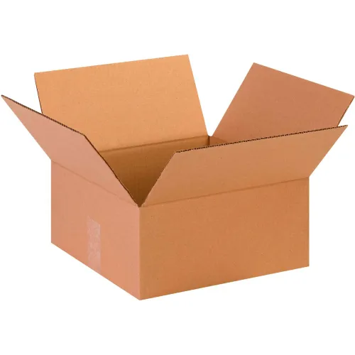 Global Industrial™ Flat Cardboard Corrugated Boxes, 13"L x 13"W x 6"H, Kraft - Pkg Qty 25