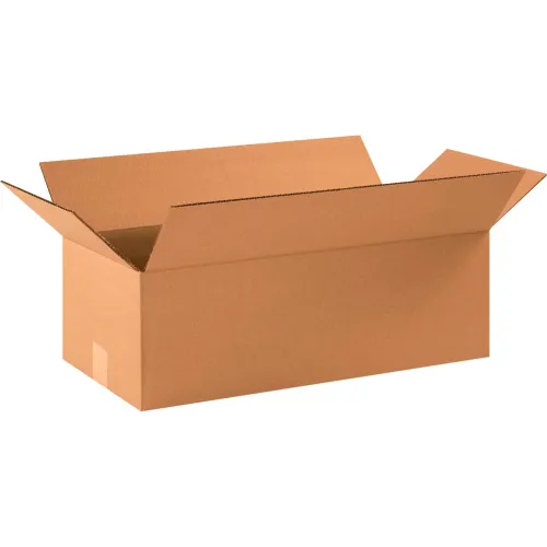 Global Industrial™ Flat Cardboard Corrugated Boxes, 22"L x 10"W x 6"H, Kraft - Pkg Qty 25