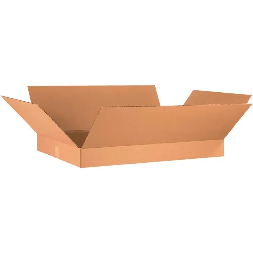 Global Industrial™ Flat Cardboard Corrugated Boxes, 36"L x 24"W x 4"H, Kraft - Pkg Qty 10