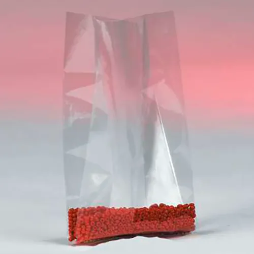 Global Industrial™ Gusseted Poly Bags, 18"W x 14"D x 36"H, 4 Mil, Clear, 100/Pack