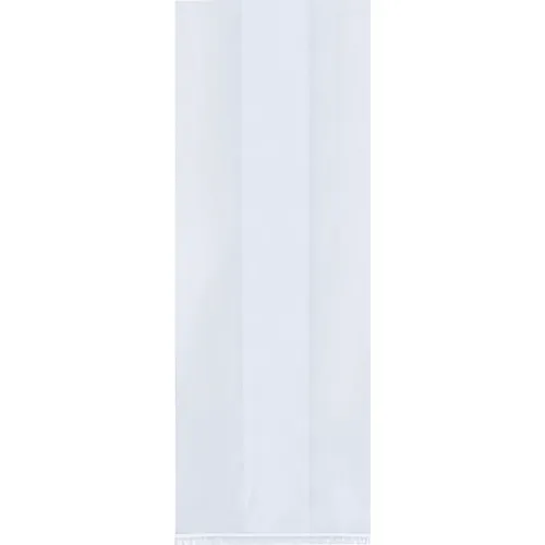 Global Industrial™ Gusseted Poly Bags, 3-1/2"W x 2-1/4"D x 9-3/4"H, 1.5 Mil, Clear,  2000Pk