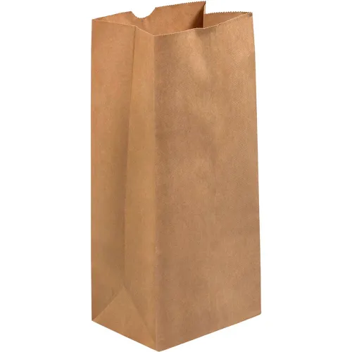 Global Industrial™ Hardware Bags, #6, 6"W x 3-5/8"D x 11"H, Kraft, 400/Pack