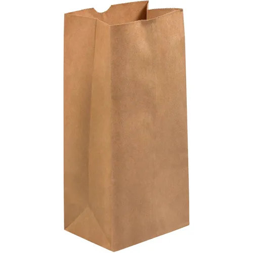 Global Industrial™ Hardware Bags, #8 6-1/8"W x 4-1/5"D x 12-7/16"H, Kraft, 400/Pack