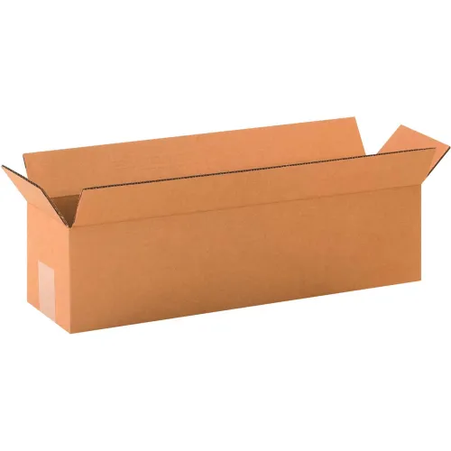 Global Industrial™ Long Cardboard Corrugated Boxes, 20"L x 5"W x 5"H, Kraft - Pkg Qty 25